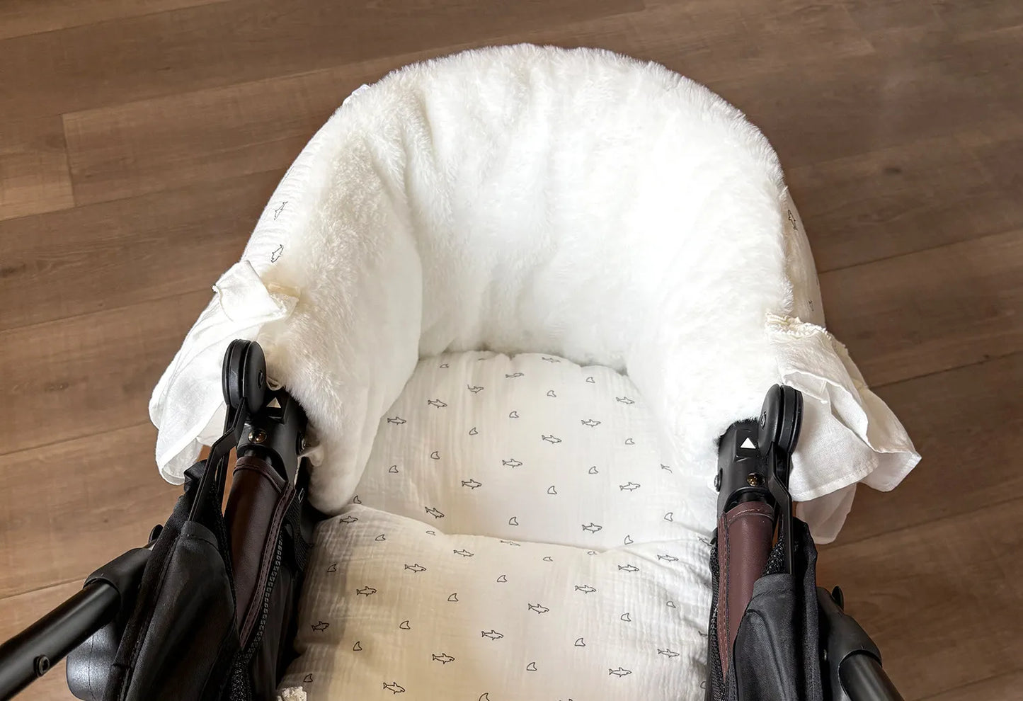 White Lace - Dog Stroller Mattress Set