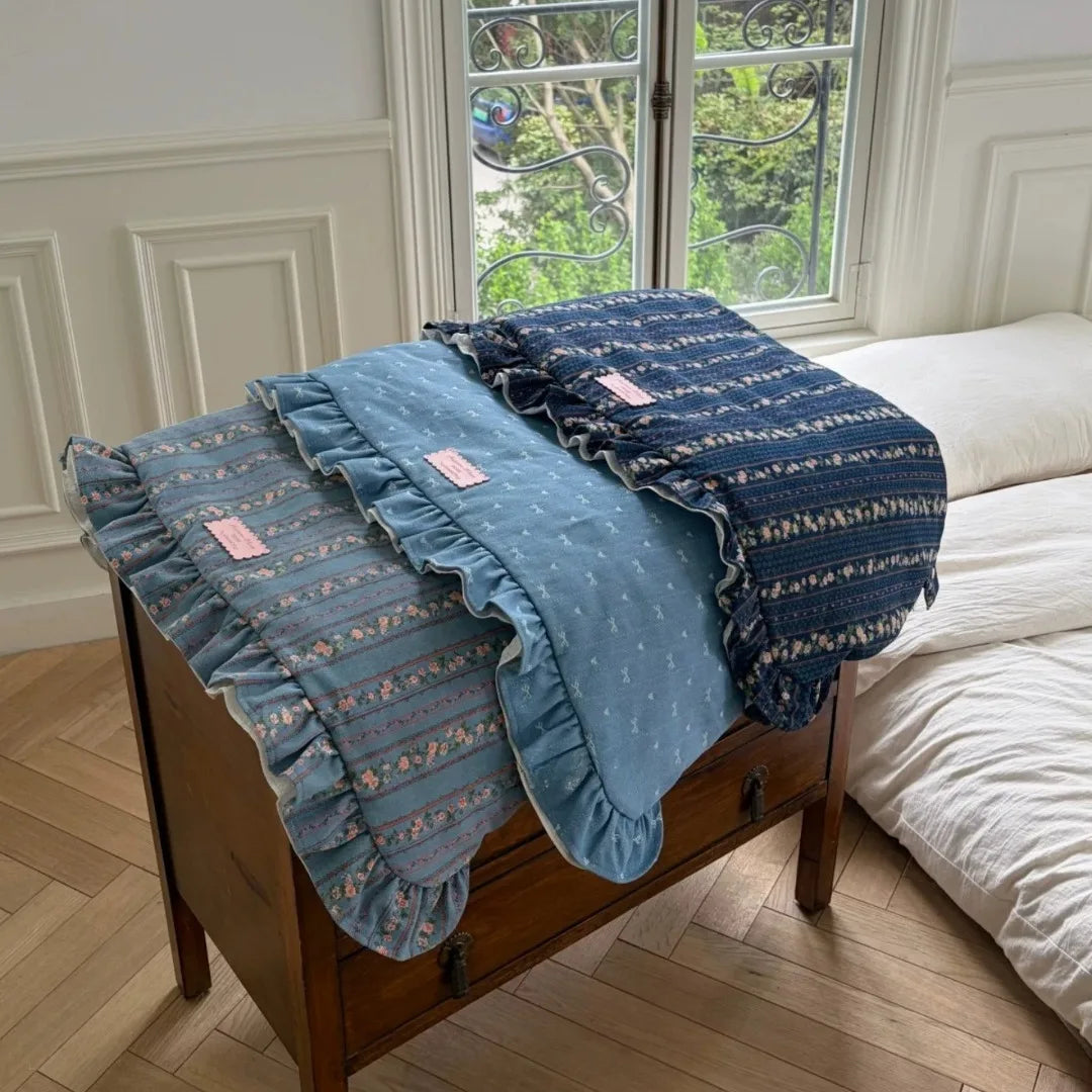 Autumn Bless Vintage Floral Denim Cart Guard