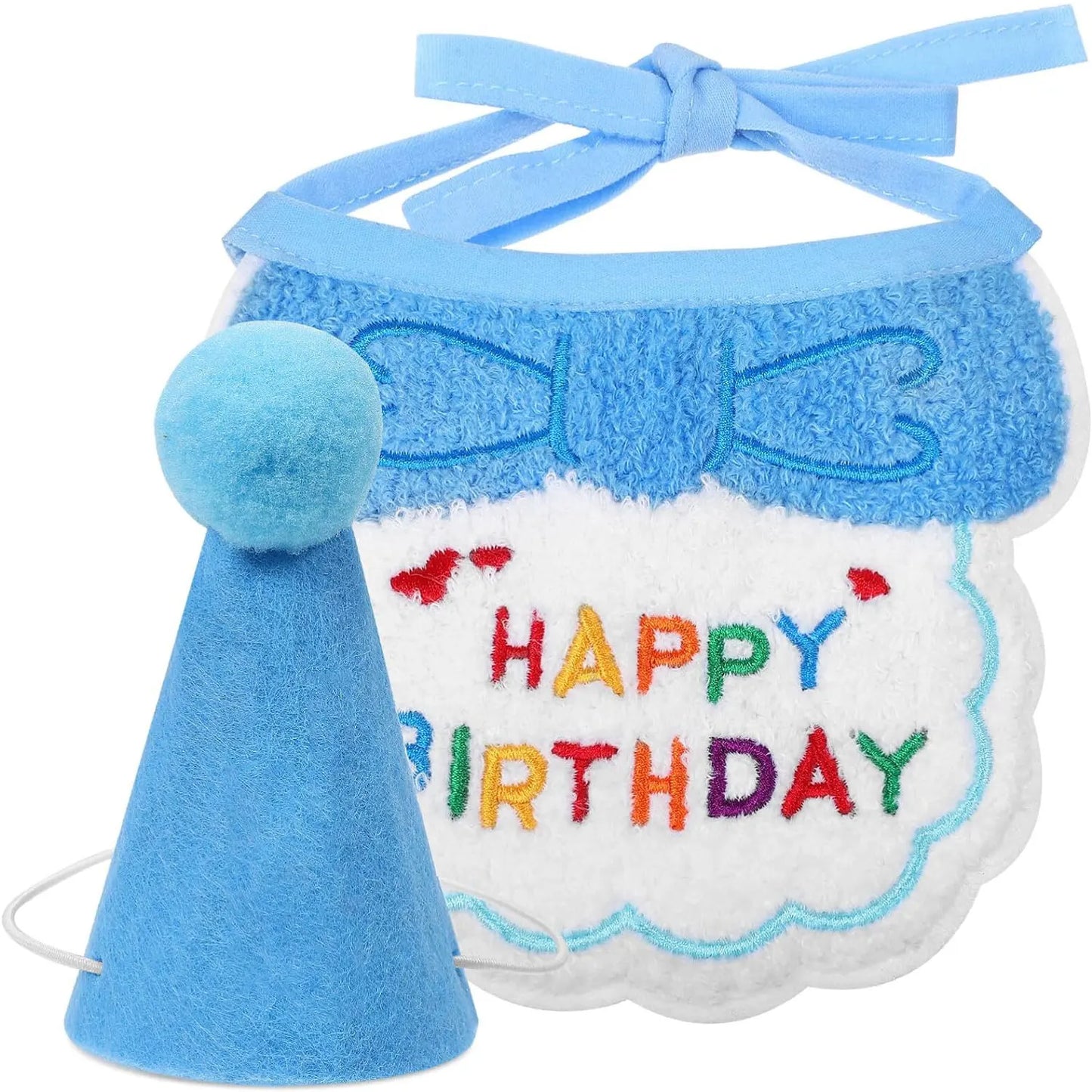 Birthday Bib and Hat Set