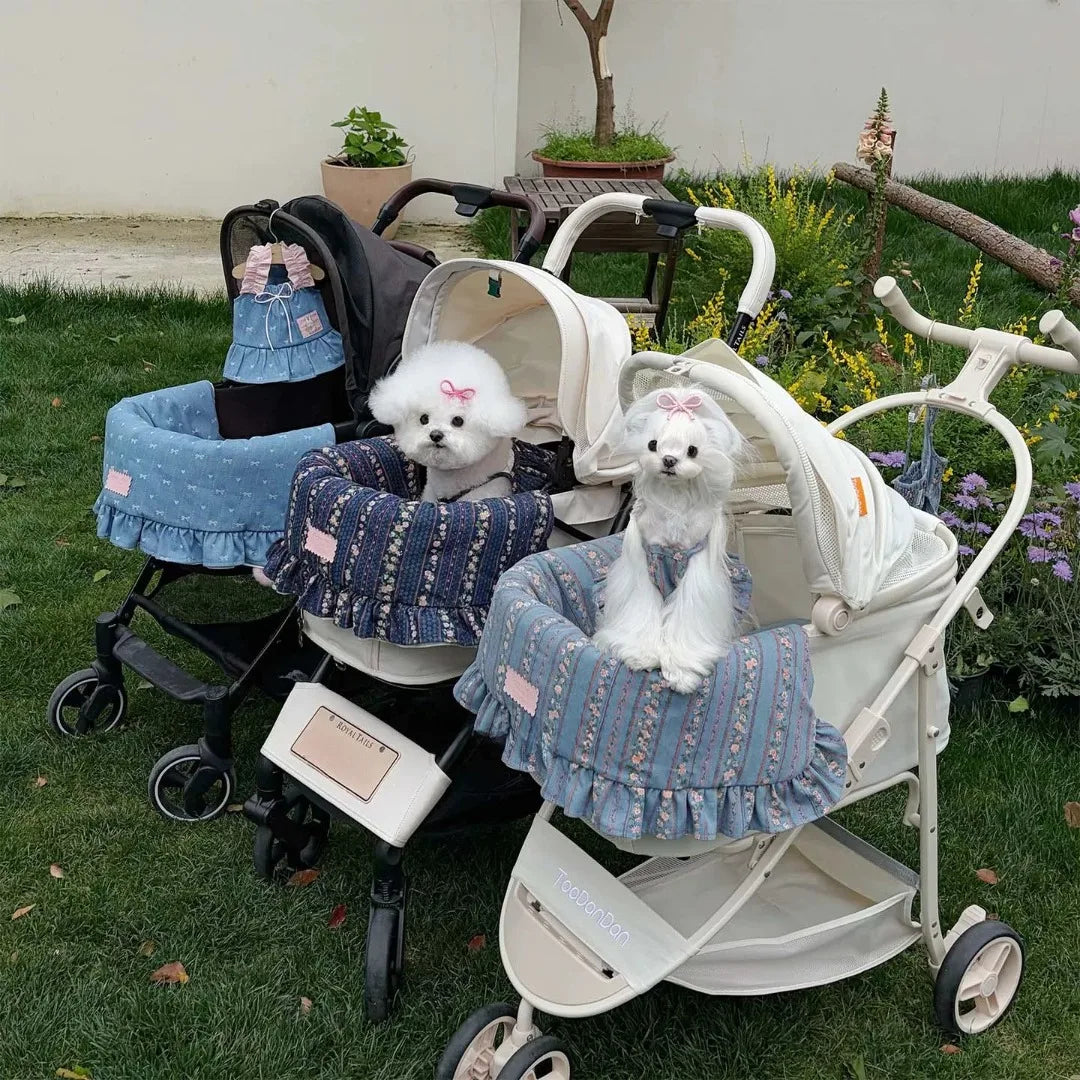 Autumn Bless Vintage Floral Denim Cart Guard