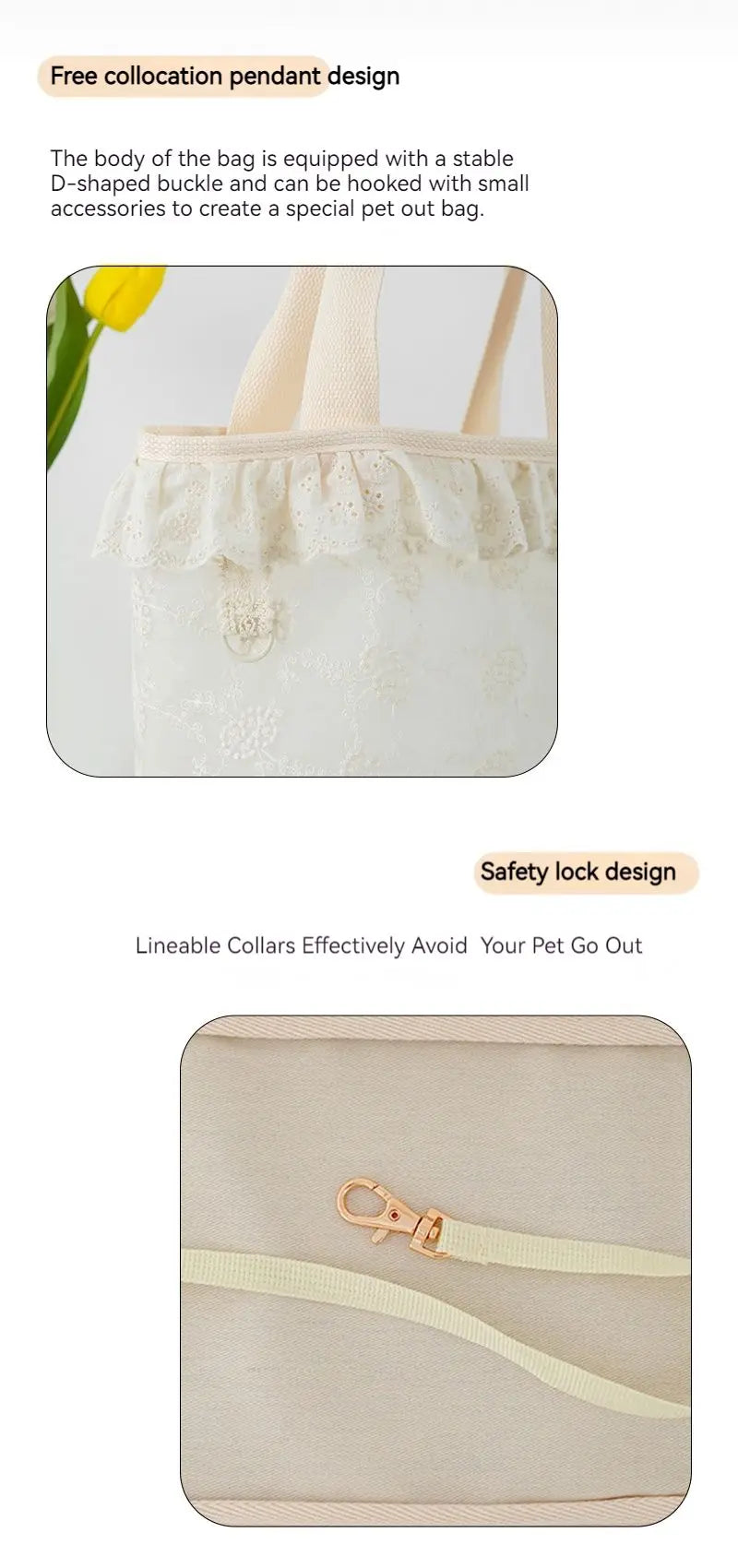 Sweet Lace - ONECUTE Puppy Carrier Bag