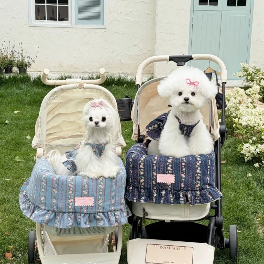 Autumn Bless Vintage Floral Denim Cart Guard