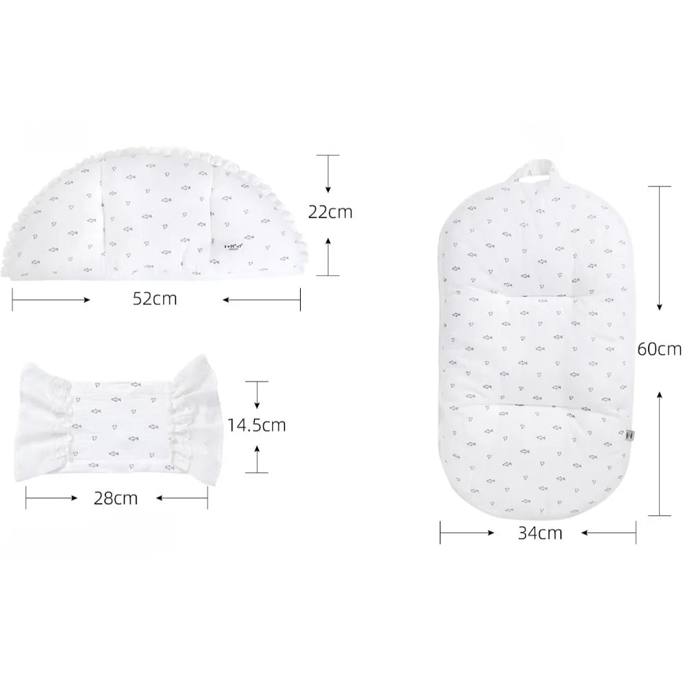 White Lace - Dog Stroller Mattress Set